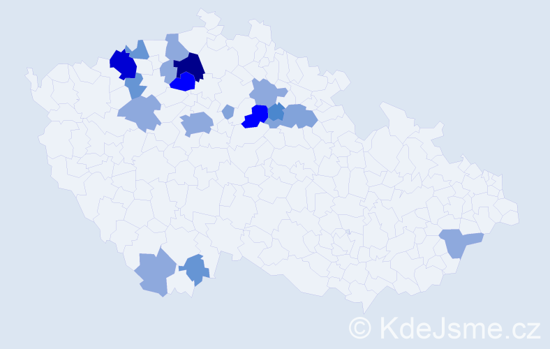 Příjmení: 'Strýhal', počet výskytů 51 v celé ČR