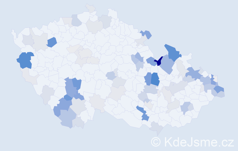 Příjmení: 'Hečko', počet výskytů 339 v celé ČR