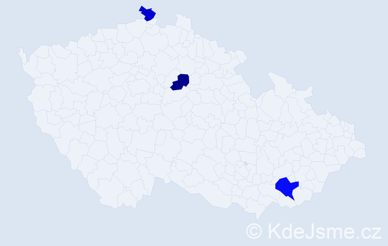Příjmení: 'Ronďošová', počet výskytů 4 v celé ČR