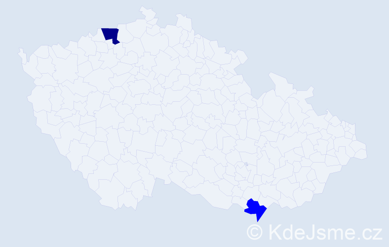 Příjmení: 'Privitzerová', počet výskytů 3 v celé ČR