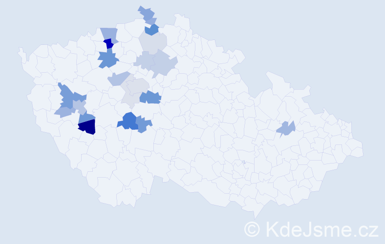 Příjmení: 'Batovcová', počet výskytů 57 v celé ČR