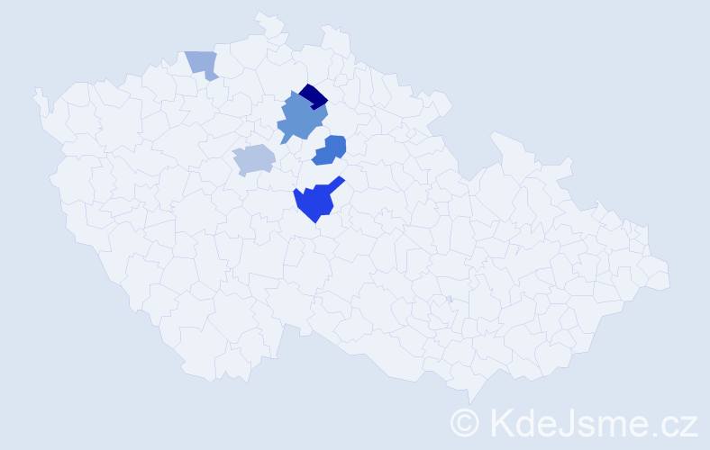 Příjmení: 'Baitlerová', počet výskytů 12 v celé ČR