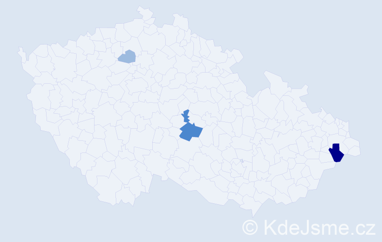 Příjmení: 'Čárková', počet výskytů 7 v celé ČR