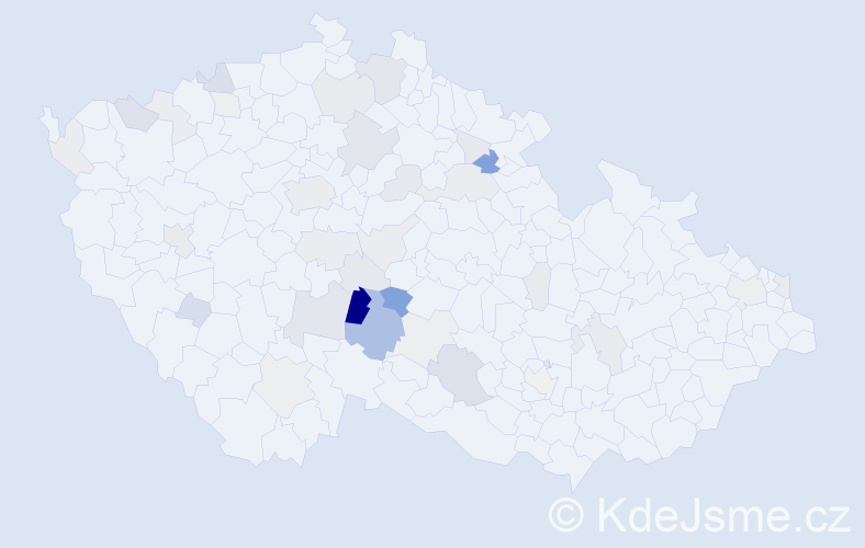 Příjmení: 'Hrobská', počet výskytů 101 v celé ČR