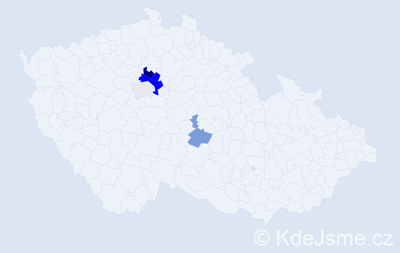 Příjmení: 'Dünebier', počet výskytů 8 v celé ČR