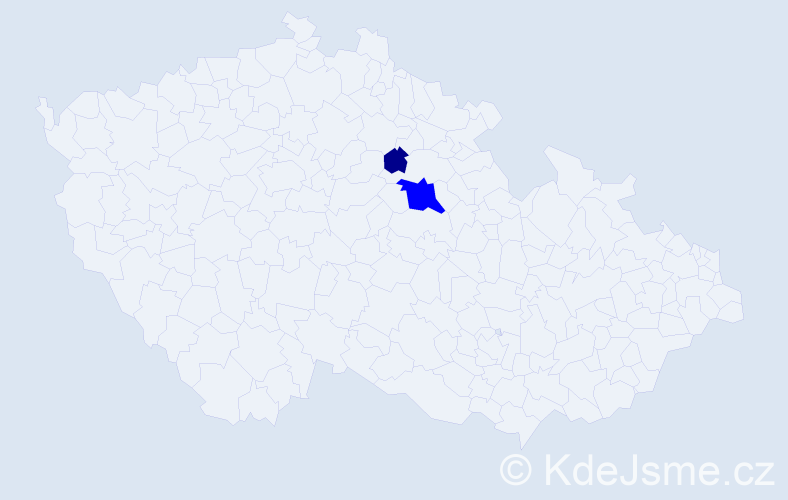 Příjmení: 'Pecháková', počet výskytů 3 v celé ČR