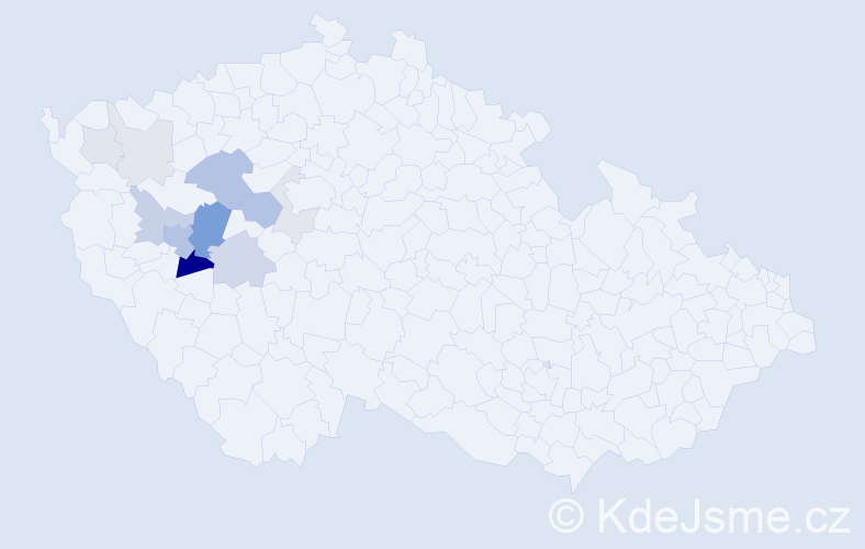 Příjmení: 'Fast', počet výskytů 31 v celé ČR