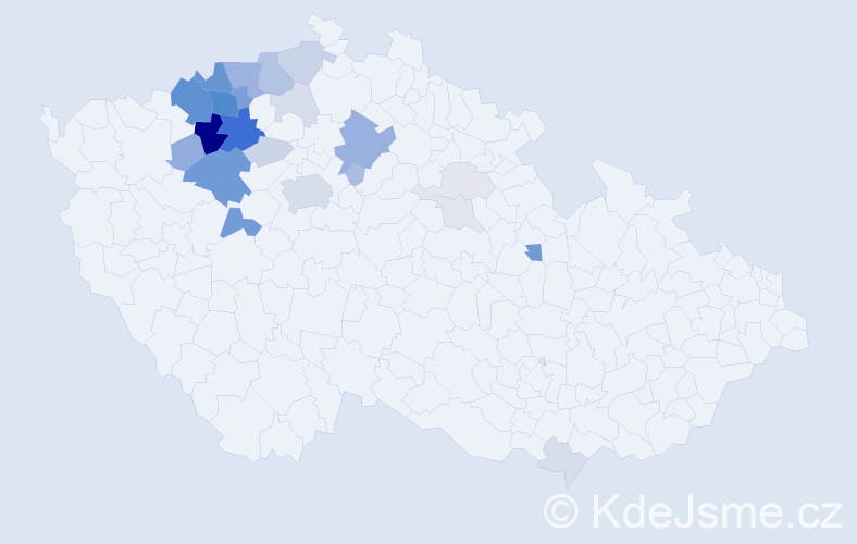 Příjmení: 'Andrt', počet výskytů 90 v celé ČR