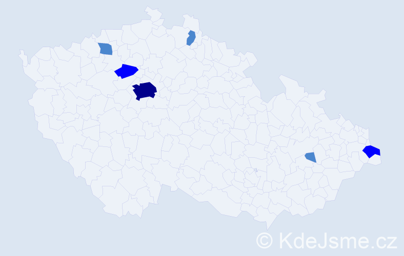 Příjmení: 'Datko', počet výskytů 10 v celé ČR