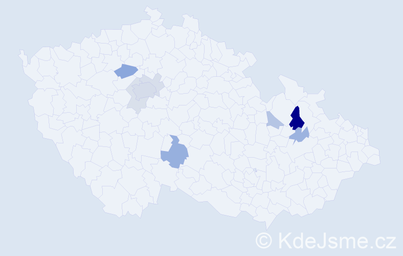 Příjmení: 'Zoth', počet výskytů 21 v celé ČR