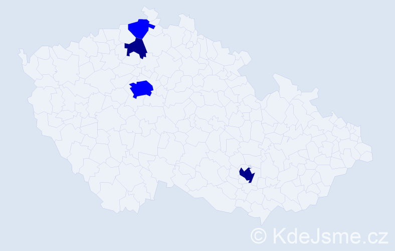 Příjmení: 'Witta', počet výskytů 6 v celé ČR