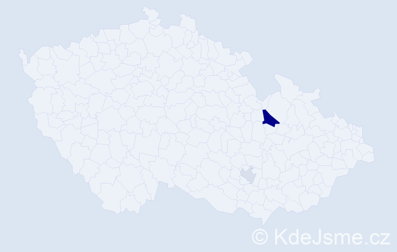 Příjmení: 'Breknarová', počet výskytů 4 v celé ČR