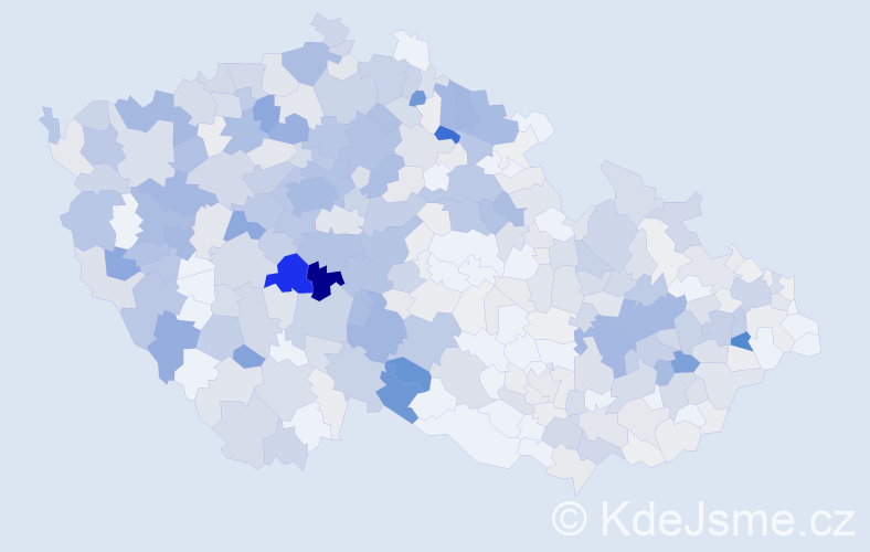 Příjmení: 'Křížek', počet výskytů 1921 v celé ČR
