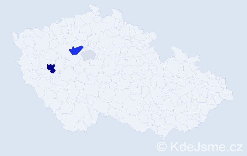 Příjmení: 'Tomačková', počet výskytů 7 v celé ČR