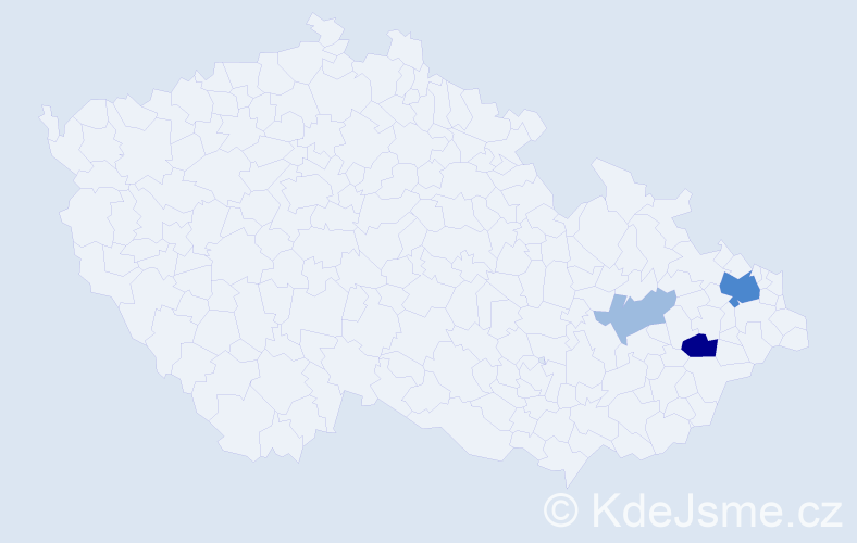Příjmení: 'Matyšťák', počet výskytů 7 v celé ČR