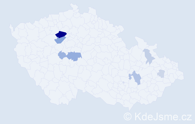 Příjmení: 'Szigeti', počet výskytů 26 v celé ČR
