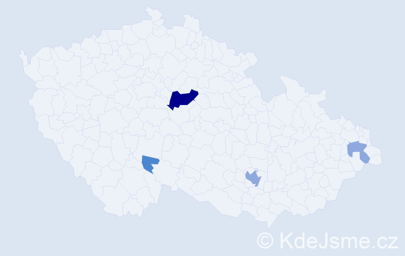 Příjmení: 'Fördösová', počet výskytů 12 v celé ČR