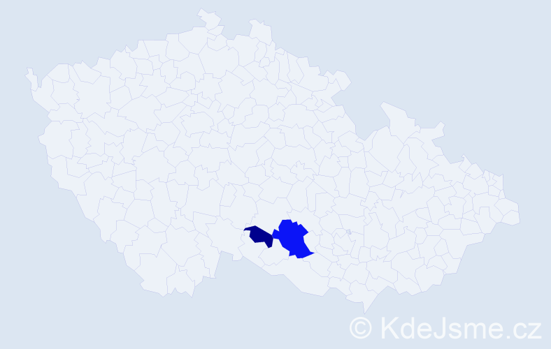 Příjmení: 'Blazejczyková', počet výskytů 5 v celé ČR
