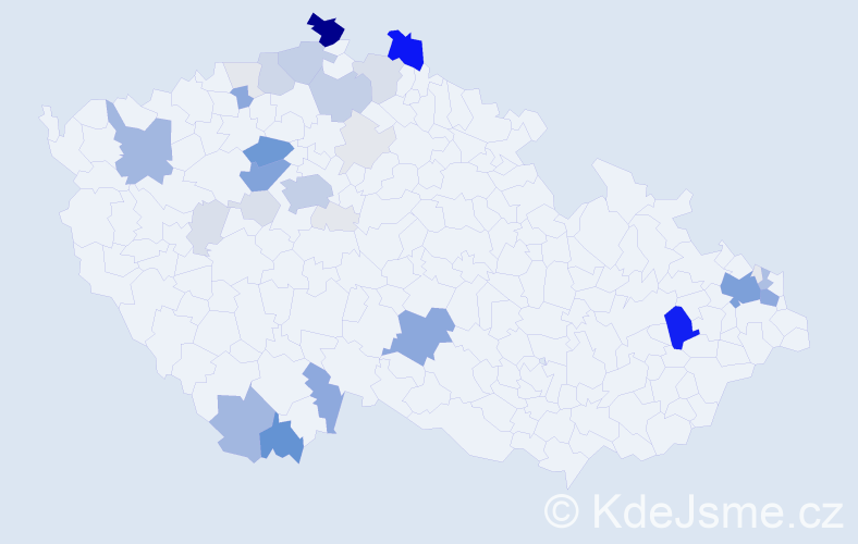Příjmení: 'Karala', počet výskytů 243 v celé ČR