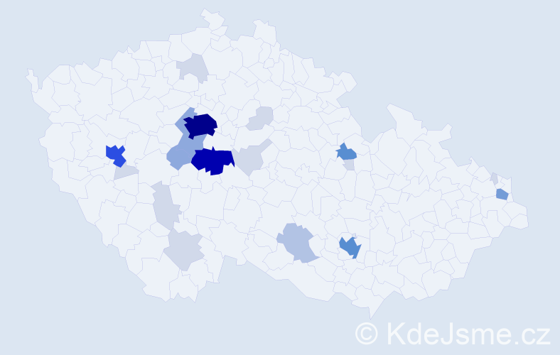 Příjmení: 'Khek', počet výskytů 76 v celé ČR