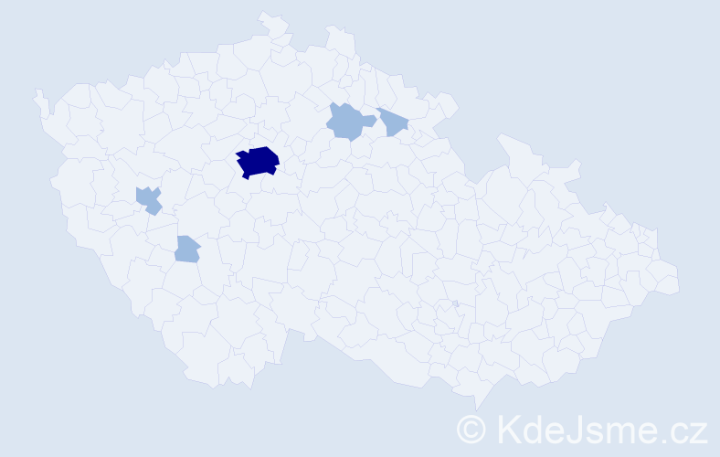 Příjmení: 'Parashchak', počet výskytů 8 v celé ČR