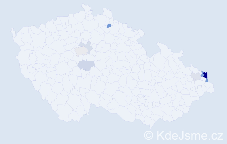 Příjmení: 'Podstawková', počet výskytů 30 v celé ČR