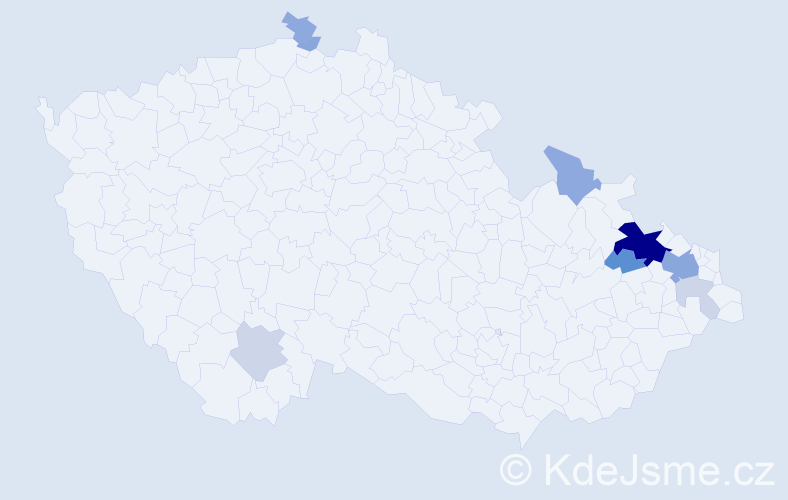 Příjmení: 'Pretsch', počet výskytů 32 v celé ČR