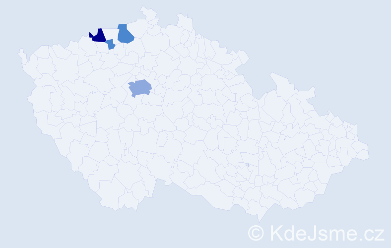 Příjmení: 'Mühlfeldová', počet výskytů 14 v celé ČR