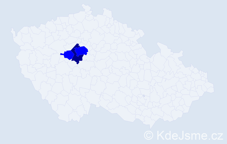 Příjmení: 'Kobásko', počet výskytů 4 v celé ČR