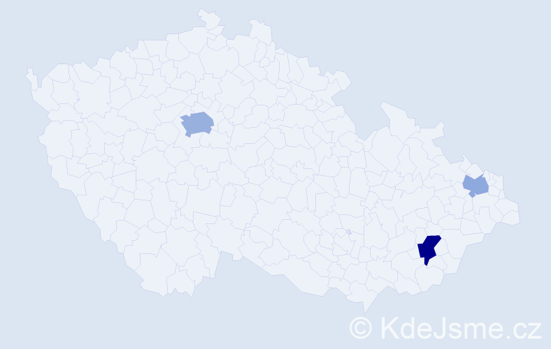 Příjmení: 'Solis', počet výskytů 6 v celé ČR