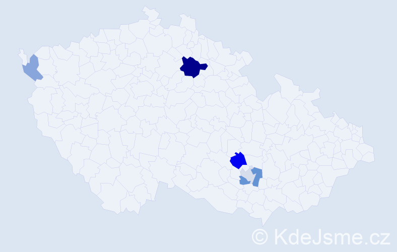 Příjmení: 'Fadinger', počet výskytů 10 v celé ČR