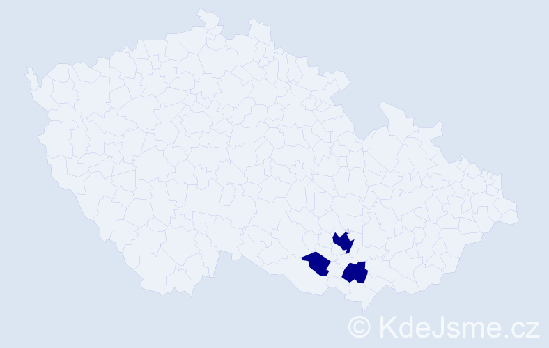Příjmení: 'Lopašková', počet výskytů 3 v celé ČR