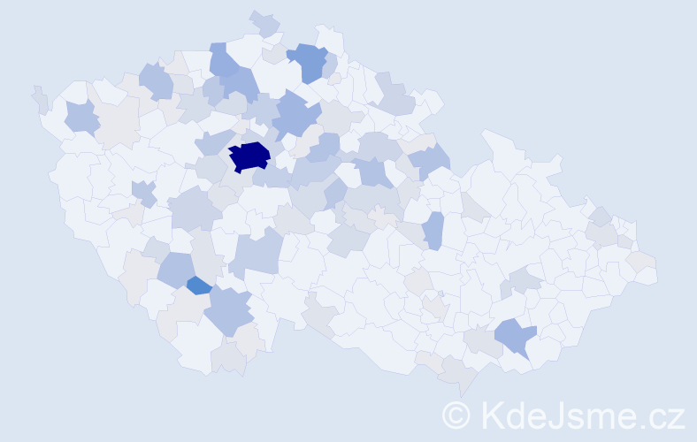 Příjmení: 'Vavruška', počet výskytů 343 v celé ČR