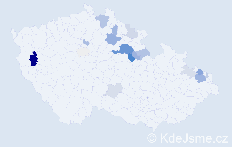 Příjmení: 'Ende', počet výskytů 39 v celé ČR