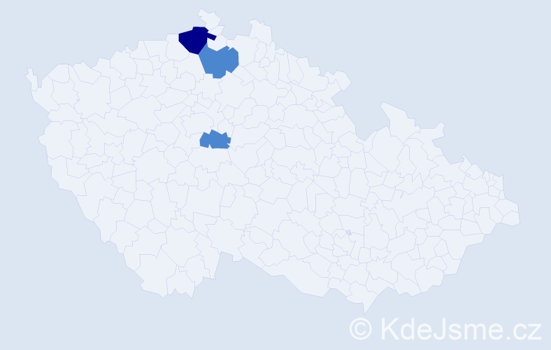 Příjmení: 'Babjarčik', počet výskytů 5 v celé ČR