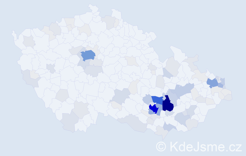 Příjmení: 'Gryc', počet výskytů 381 v celé ČR