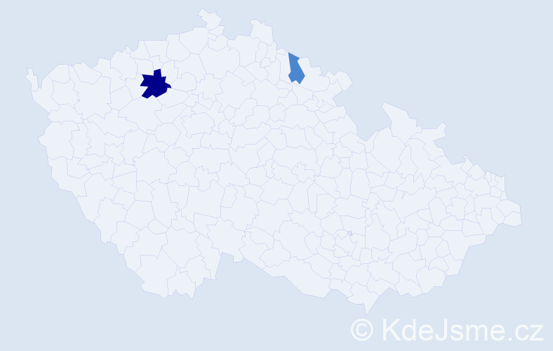 Příjmení: 'Drenská', počet výskytů 4 v celé ČR