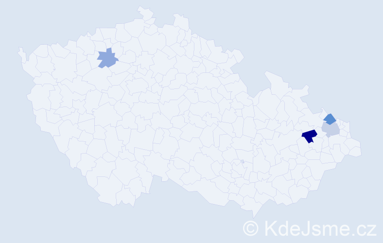 Příjmení: 'Glavatá', počet výskytů 7 v celé ČR