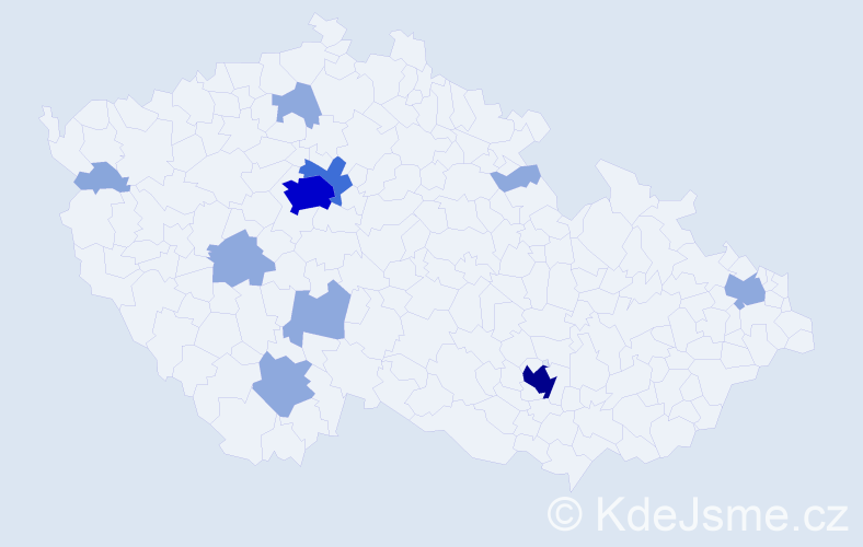 Příjmení: 'Shmilo', počet výskytů 30 v celé ČR