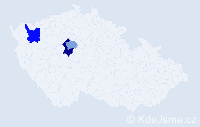 Příjmení: 'Krix', počet výskytů 11 v celé ČR