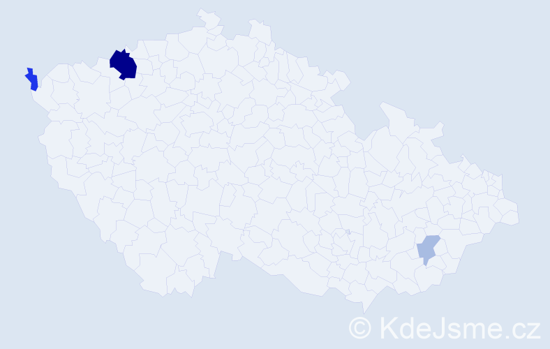 Příjmení: 'Kuąková', počet výskytů 8 v celé ČR