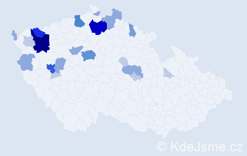 Příjmení: 'Wendlerová', počet výskytů 65 v celé ČR