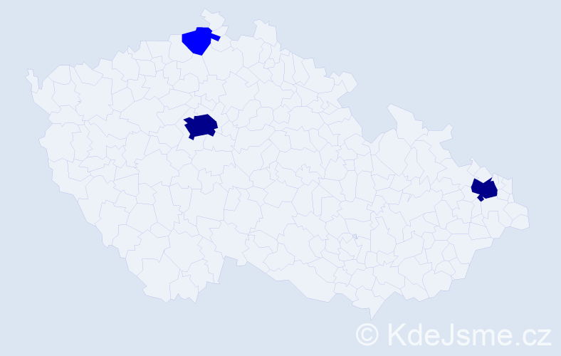 Příjmení: 'Podraza', počet výskytů 8 v celé ČR
