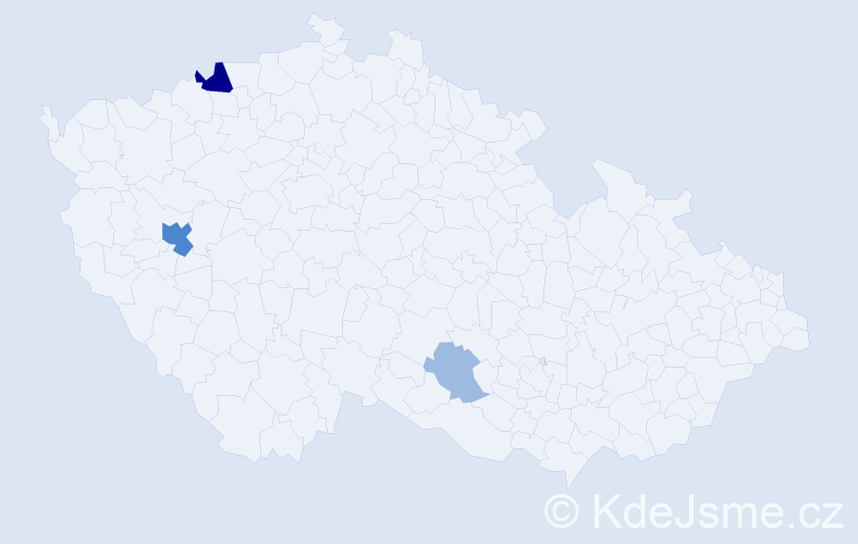 Příjmení: 'Szelle', počet výskytů 7 v celé ČR