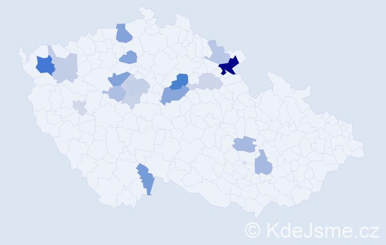 Příjmení: 'Krombholzová', počet výskytů 41 v celé ČR