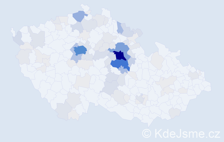 Příjmení: 'Půlpánová', počet výskytů 374 v celé ČR