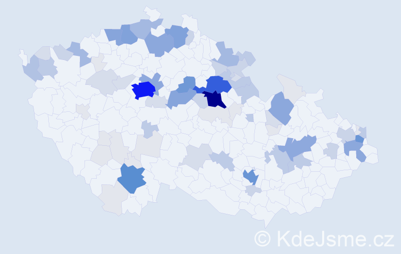 Příjmení: 'Dašková', počet výskytů 349 v celé ČR