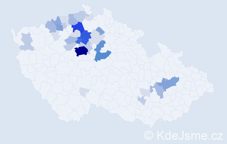 Příjmení: 'Prejza', počet výskytů 137 v celé ČR