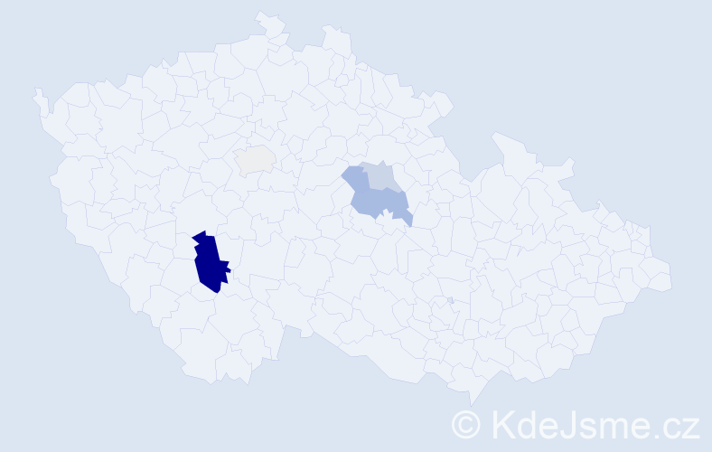 Příjmení: 'Arnicanová', počet výskytů 21 v celé ČR