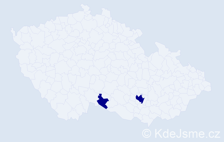 Příjmení: 'Lukjanová', počet výskytů 2 v celé ČR